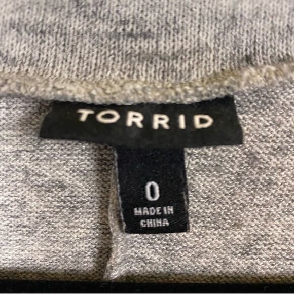 Torrid Heather Gray Hacci Knit Short Sleeve Trapeze Dress Size 12, Large - Picture 6 of 9